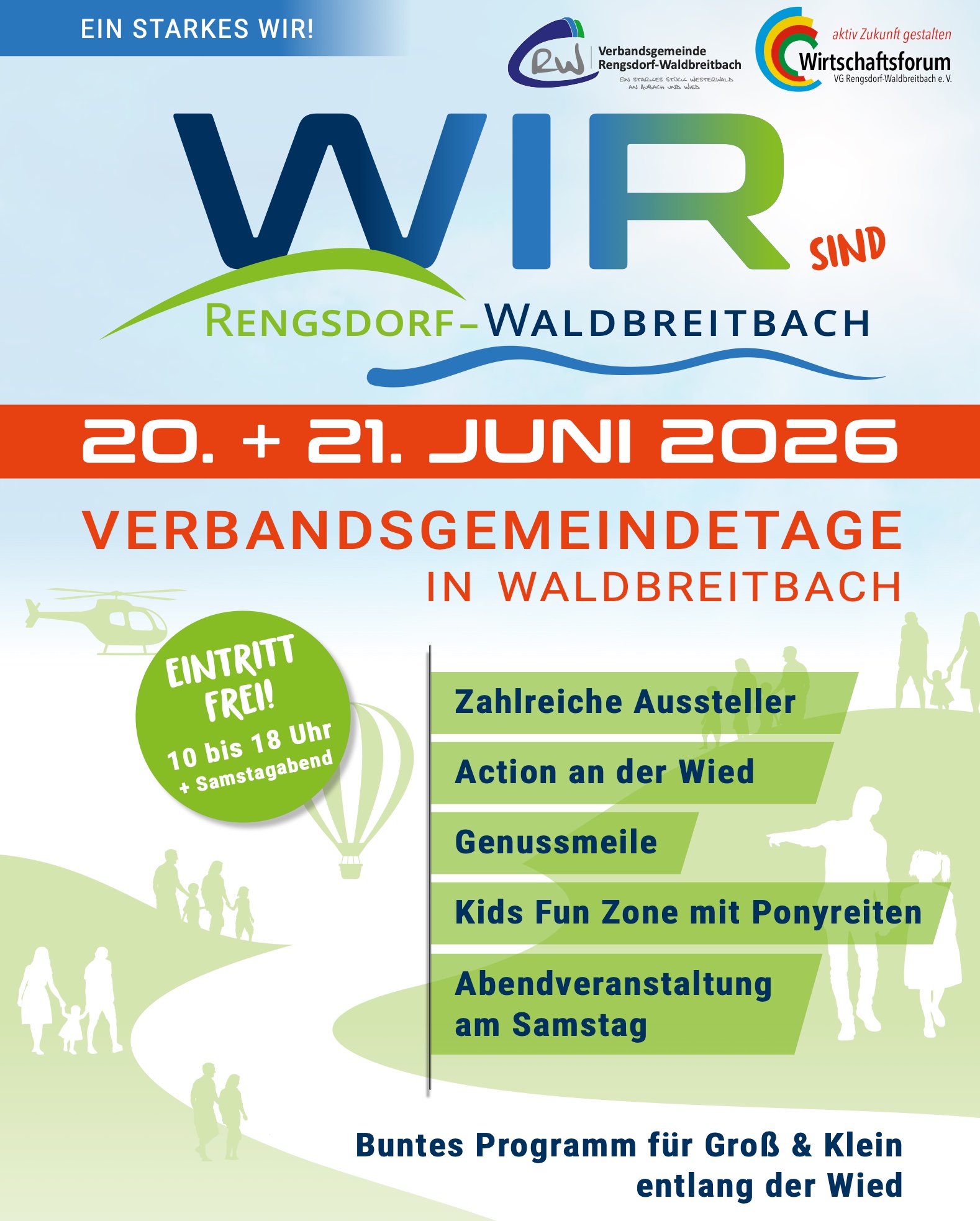 plakat zu den Verbandsgemeindetagen 2026